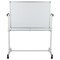 Emma and Oliver Double-Sided Mobile White Board Stand with Pen Tray